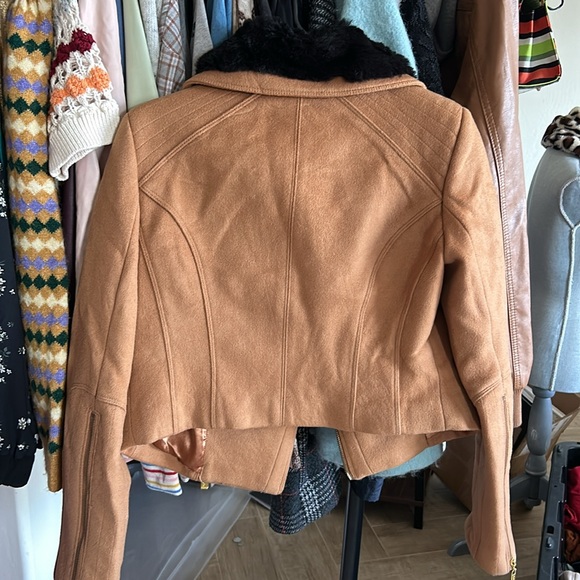 BEBE Black Fur Jacket - Picture 4 of 4